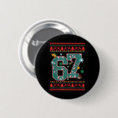 Retro 67 Six Seven Weihnachts-Shirt Meme  Button (Vorne & Hinten)