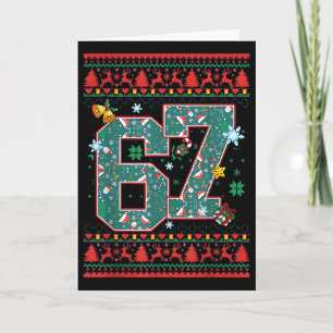 Retro 67 Six Seven Weihnachts-Shirt Meme Karte
