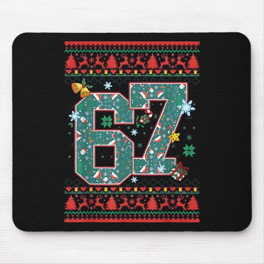Retro 67 Six Seven Weihnachts-Shirt Meme  Mousepad (Vorne)