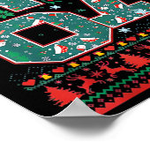 Retro 67 Six Seven Weihnachts-Shirt Meme Poster (Ecke)