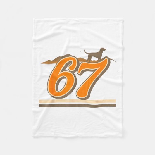 Retro 67 Tennessee Name Funny Tn Dog Gift For Men Fleecedecke (Vorderseite)
