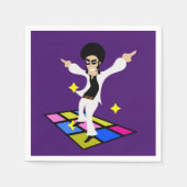 Retro 70 Disco Party Serviette (Vorderseite)