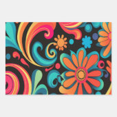 Retro 70 geschenkpapier set (Vorderseite 3)