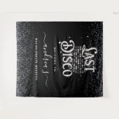 Retro 70 Letzte Disco Bachelorette Herzlich Willko Wandteppich (Vorderseite (Horizontal))