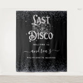 Retro 70 Letzte Disco Bachelorette Herzlich Willko Wandteppich (Vorderseite)