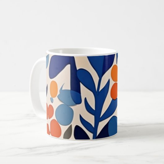 Retro 70’s kaffeetasse (Vorderseite Links)