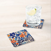 Retro 70’s rechteckiger pappuntersetzer (Vor Ort)