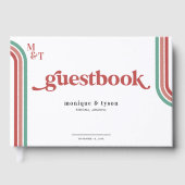Retro-70 | Wedding Guest Book Gästebuch (Vorderseite)