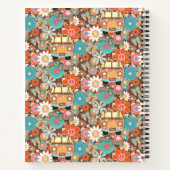RETRO 70er 60er Hippy Van Feeling Groovy Floral Na Notizblock (Rückseite)