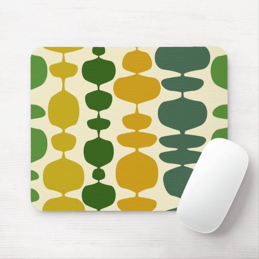 Retro-70er-60er-Muster Mousepad (Mit Mouse)