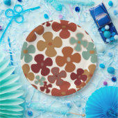 Retro-70er 60er-Muster Party--Teller Pappteller (Party)