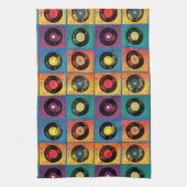 Retro 70er 60er Vinyl Record Album Geschirrtuch (Vertikal)