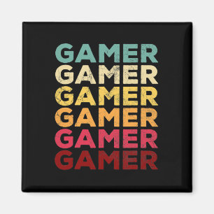 Retro 70er 80er 90er Videospiel Männer Jungen Gesc Magnet