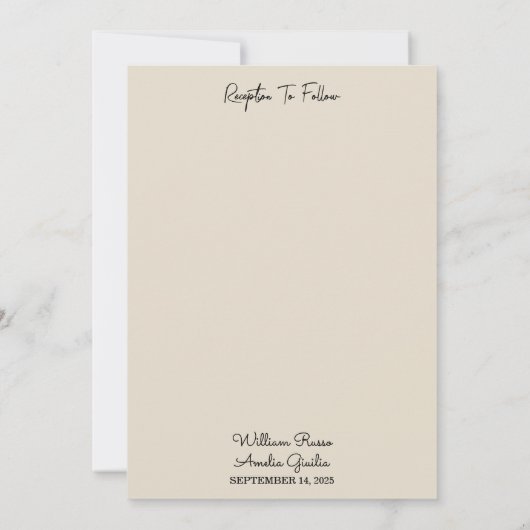 Retro 70er 80er Fast Bold Boho Courthouse Wedding Einladung (Rückseite)