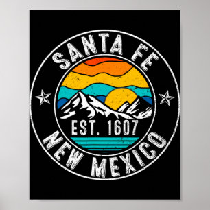 Retro 70er 80er Santa Fe New Mexico Nm Poster