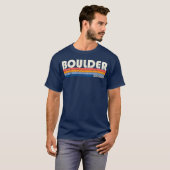 Retro 70er 80er Style Boulder Co Mädchen T-Shirt (Vorne ganz)