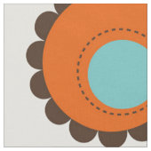 Retro 70er Art-Muster Stoff (Nahaufnahme)