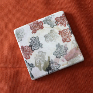 Retro-70er-Blume Steinuntersetzer