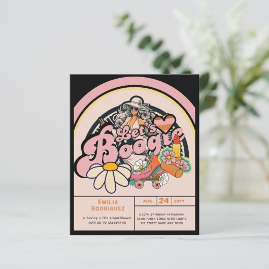 Retro 70er Bogie Disco Tassino (Stehend Vorderseite)