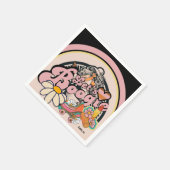 Retro 70er Bogie Disco Tassino Serviette (Ecke)