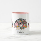 Retro 70er Bogie Disco Tassino Tasse (Zentrum)