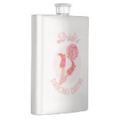 Retro 70er Braut Dancing Queens Junggesellinnenabs Flachmann (Rechts)