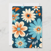 Retro 70er Brautparty Einladung (Rückseite)