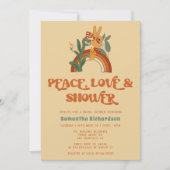 Retro 70er Bridal Dusche Einladung (Vorderseite)