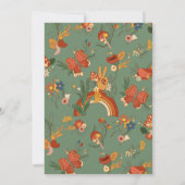 Retro 70er Bridal Dusche Einladung (Rückseite)