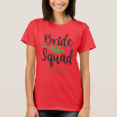 Retro 70er Bride Squad Bridesmaid Name Bachelorett T-Shirt (Vorderseite)