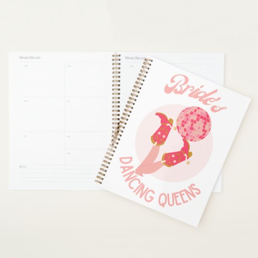 Retro 70er Bride's Dancing Queens Bachelorette Planer (Anzeige)