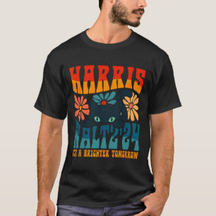 Retro 70er Cat Lady Harris Wheimer 2024 für ein Br T-Shirt
