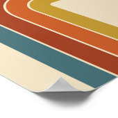 Retro 70er Curve Poster (Ecke)