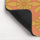 Retro 70er Daisy Flower Power Blumen-Mauspad Mousepad (Ecke)