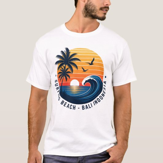 Retro 70er-Design T-Shirt (Vorderseite)