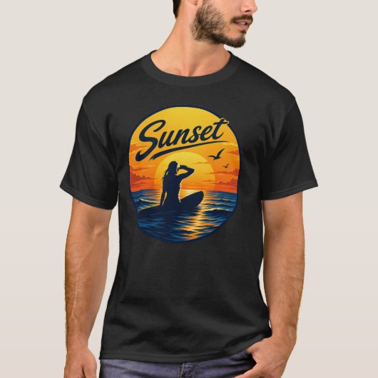 Retro 70er-Design T-Shirt (Vorderseite)