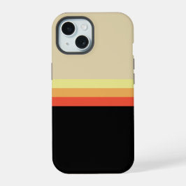 Retro-70er-Farbenpalette iPhone 15 Hülle