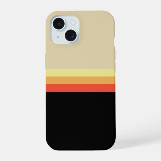Retro 70er Farbpalette iPhone 15 Hülle (Rückseite)