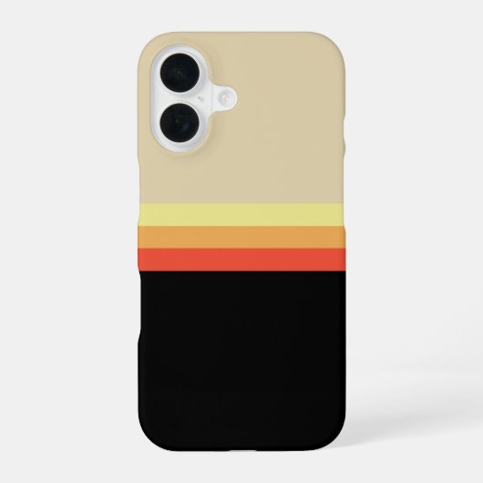 Retro 70er Farbpalette iPhone 16 Hülle (Rückseite)