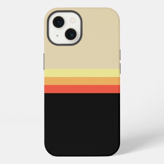 Retro 70er Farbpalette iPhone Hülle (Rückseite)