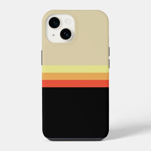 Retro 70er Farbpalette iPhone Hülle (Rückseite)