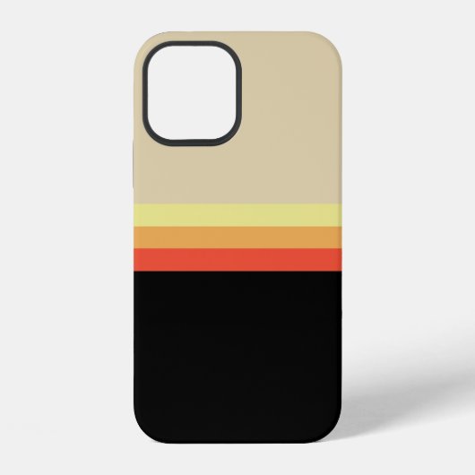 Retro 70er Farbpalette iPhone Hülle (Rückseite)