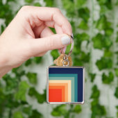 Retro 70er Farbpalette Schlüsselanhänger (Hand)