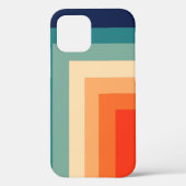 Retro 70er Farbpalette Throw Kissen Case-Mate iPhone Hülle (Rückseite)