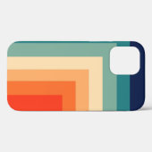 Retro 70er Farbpalette Throw Kissen Case-Mate iPhone Hülle (Rückseite (Horizontal))