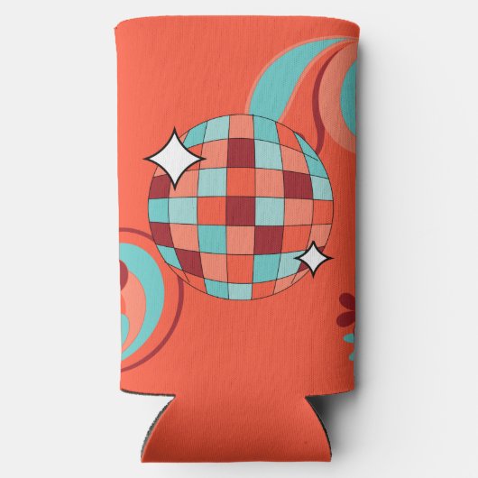 Retro 70er Foam Can Cooler Selters Dosenkühler (Rückseite)