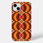 Retro 70er Geometric Globe Muster Herbst Case-Mate iPhone Hülle (Rückseite)