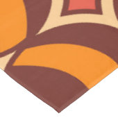 Retro 70er Geometric Globe Muster Herbst Tischdecke (Schrägansicht)