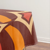 Retro 70er Geometric Globe Muster Herbst Tischdecke (Beispiel)