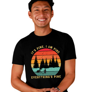 Retro 70er Grafik Sonnenuntergang Camping Wanderer T-Shirt